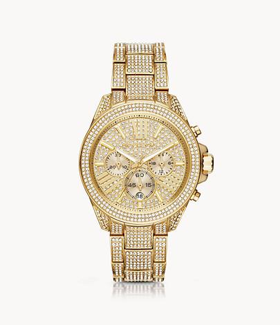 Michael Kors Chronograph Gold Tone Glitz Watch MK6355 – Elegant Watches  Jacksonville Florida