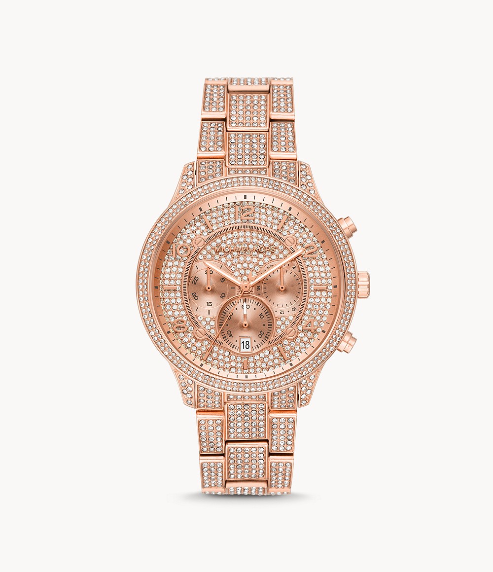 Michael Kors Runway Chronograph Rose Gold Tone Watch MK6635 – Elegant ...