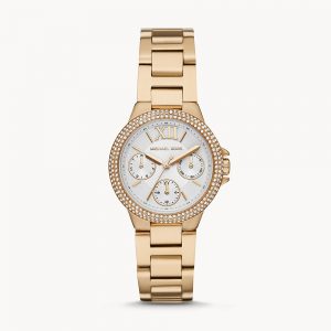 Michael Kors Camille Multifunction Gold Tone Stainless Steel Watch MK6844