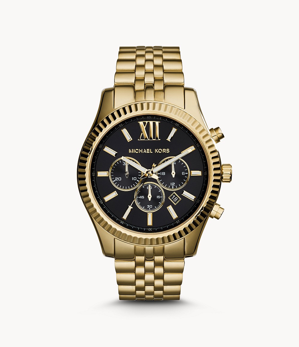 Michael Kors Lexington Gold Tone Black Face Watch MK8286 – Elegant Watches  Jacksonville Florida