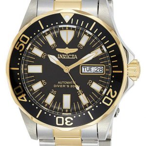 Invicta Men’s Gold-Tone and Silver Stainless Steel Watch 7045