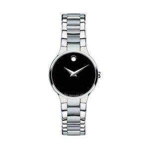 Brand New Movado Women’s ‘Serio’ Stainless Steel Watch 0606383