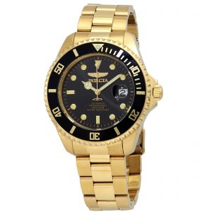 Invicta Pro Diver Automatic Black Dial Yellow Gold-tone Men’s Watch 28948