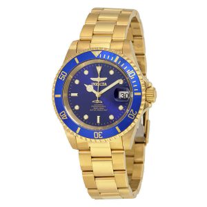 Invicta Pro Diver Automatic Blue Dial Yellow Gold-plated Men’s Watch 8930