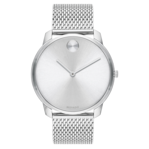 Movado Bold Silver Stainless Steel Men’s Swiss Quartz Watch 3600589