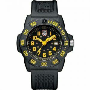 Luminox Navy Seal Black Dial Black Rubber Strap Men’s Watch XS.3505.L