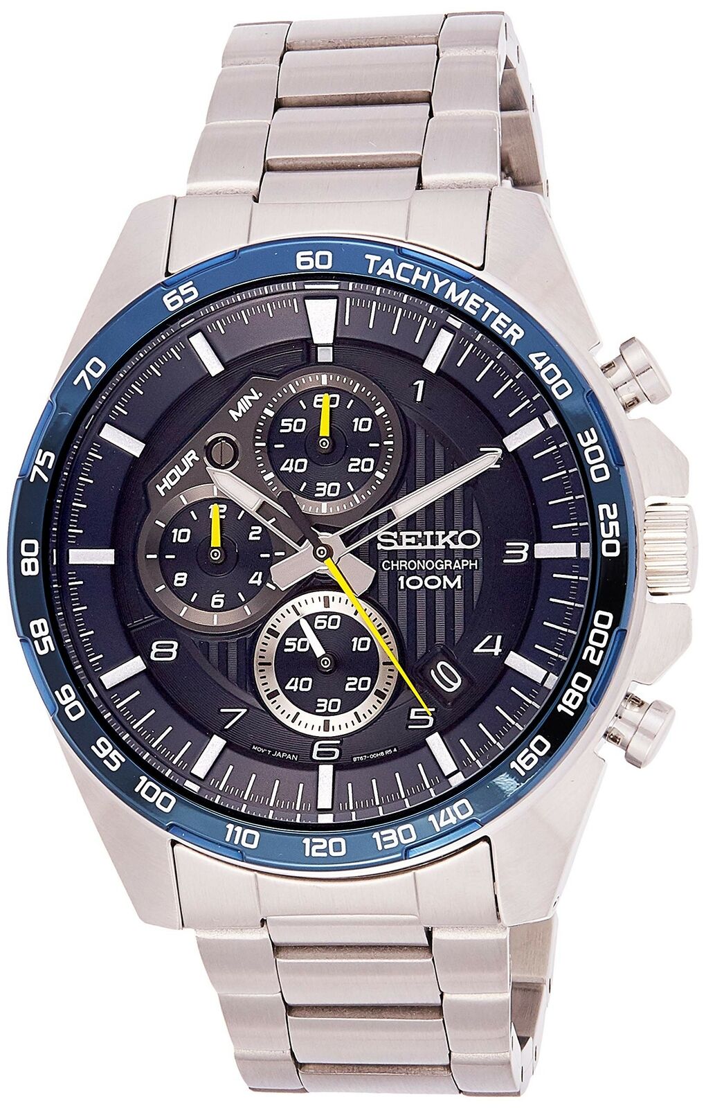 SEIKO Men's Chronograph Motor Sports 100m Blue Dial Watch SSB321P1 –  Elegant Watches Jacksonville Florida