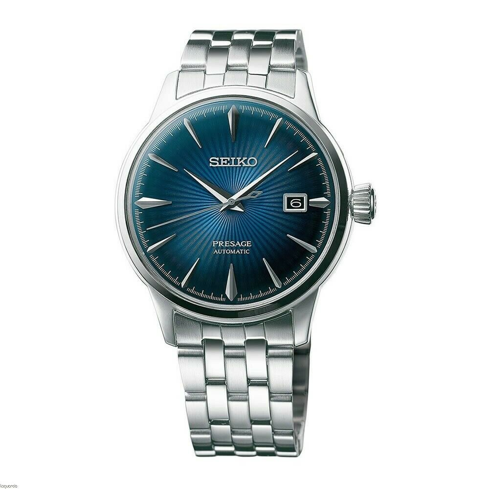 New Seiko Presage Automatic Sunray Dial Stainless Steel Mens Watch SRPB41 –  Elegant Watches Jacksonville Florida