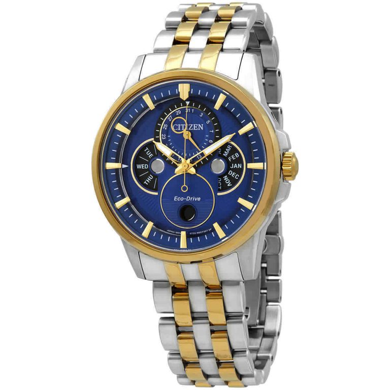 Citizen Eco-Drive Calendrier Moonphase Two-Tone Steel Men’s Watch