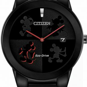Citizen Eco-Drive Disney Mickey Mouse Silhouette Men’s 40mm Watch AU1069-57W