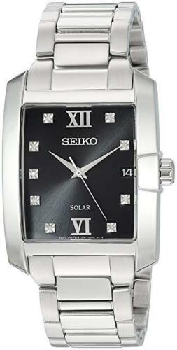 Seiko Men's CORE 9-Diamond Solar Powered Watch SNE461 – Elegant Watches  Jacksonville Florida