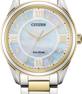 Citizen Women’s Eco-Drive Arezzo Two Tone Bracelet Watch EM0874-57D