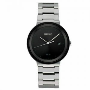 SEIKO Men’s Solar Stainless Steel Bracelet Watch SNE479