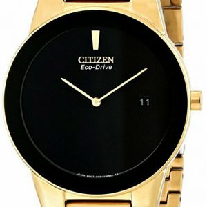 Citizen Eco-Drive Axiom Men’s Black Dial Gold-Tone 40mm Watch AU1062-56E