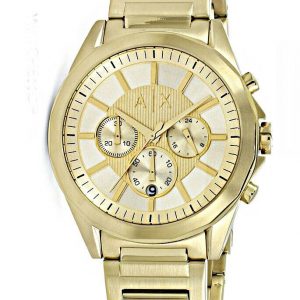 Armani Exchange Chronograph Gold Dial Men’s Watch AX2602