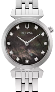 Bulova Women’s Regatta Sapphire Black Dial Bracelet Watch 96P221