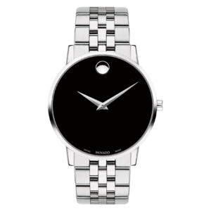 Movado Museum Classic Black Dial Stainless Steel Bracelet Men’s Watch 0607199