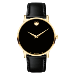 Movado Museum Classic Black & Gold Men’s Watch 0607271