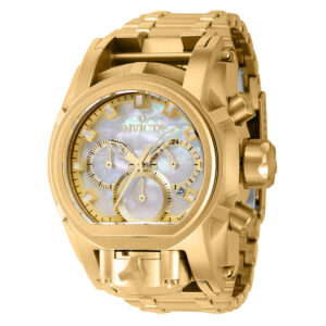 Invicta Bolt Zeus Magnum Mother of Pearl Dial 45.5mm Gold Tone Unisex Watch 40587