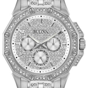 Bulova Octava Silver Crystal Stainless Steel Men’s Watch 96C134
