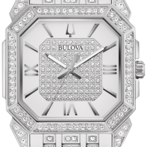 Bulova Octava Silver Tone Dial Stainless Steel Bracelet Men’s Watch 96A285