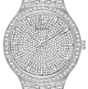 Bulova Crystal Phantom Silver Tone Men’s Watch 96A226