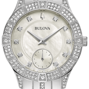 Bulova Phantom White Dial Stainless Steel Bracelet Ladies Watch 96L291