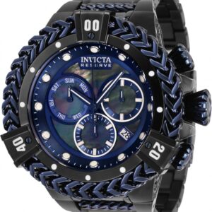 Invicta Reserve Herc Swiss Ronda Z60 Caliber Mother of Pearl Dial 53mm Black Dark Blue Men’s Watch 34871