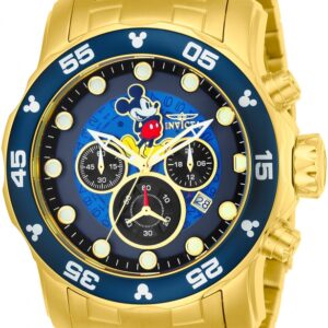 Invicta Gold Tone Disney Limited Edition Mickey Mouse 48mm Men’s Watch 23766
