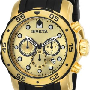 Invicta Pro Diver Scuba 48mm Gold Black Men’s Watch 17885
