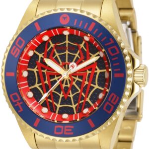 Invicta Marvel Spiderman Limited Edition Gold Tone 44mm Men’s Watch 32379