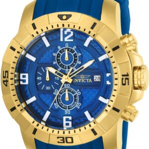 Invicta Pro Diver Scuba 50mm Gold Blue Men’s Watch 24966
