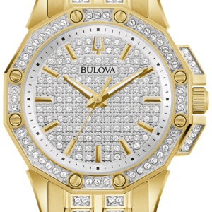 Bulova Octava Gold Tone Stainless Steel Ladies Watch 98L302