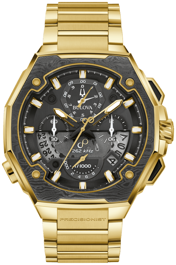 Brand New Bulova Gold Tone Series X Precisionist Men's Watch 98B429