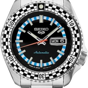 Seiko 5 Sports Special Edition Black Checkered Automatic Watch SRPK67