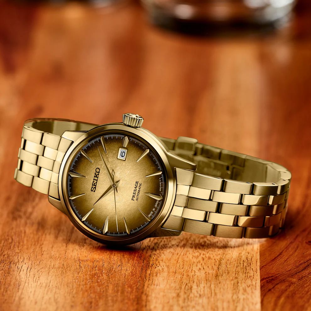 Seiko Presage Cocktail Automatic Gold Tone Seiko SRPK48 - Image 3