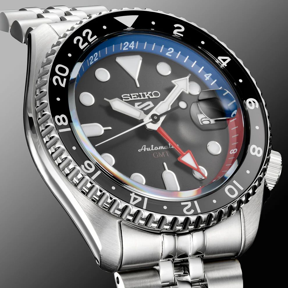 Seiko 5 Sports GMT Automatic Grey Dial Men's Watch SSK019 - Image 3