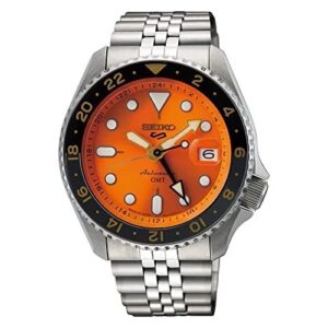 Seiko 5 Sports GMT Orange Dial Men’s Watch SSK005