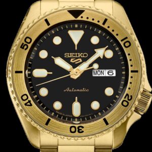 Seiko 5 Sports Automatic Gold Tone  Men's Watch SRPK18
