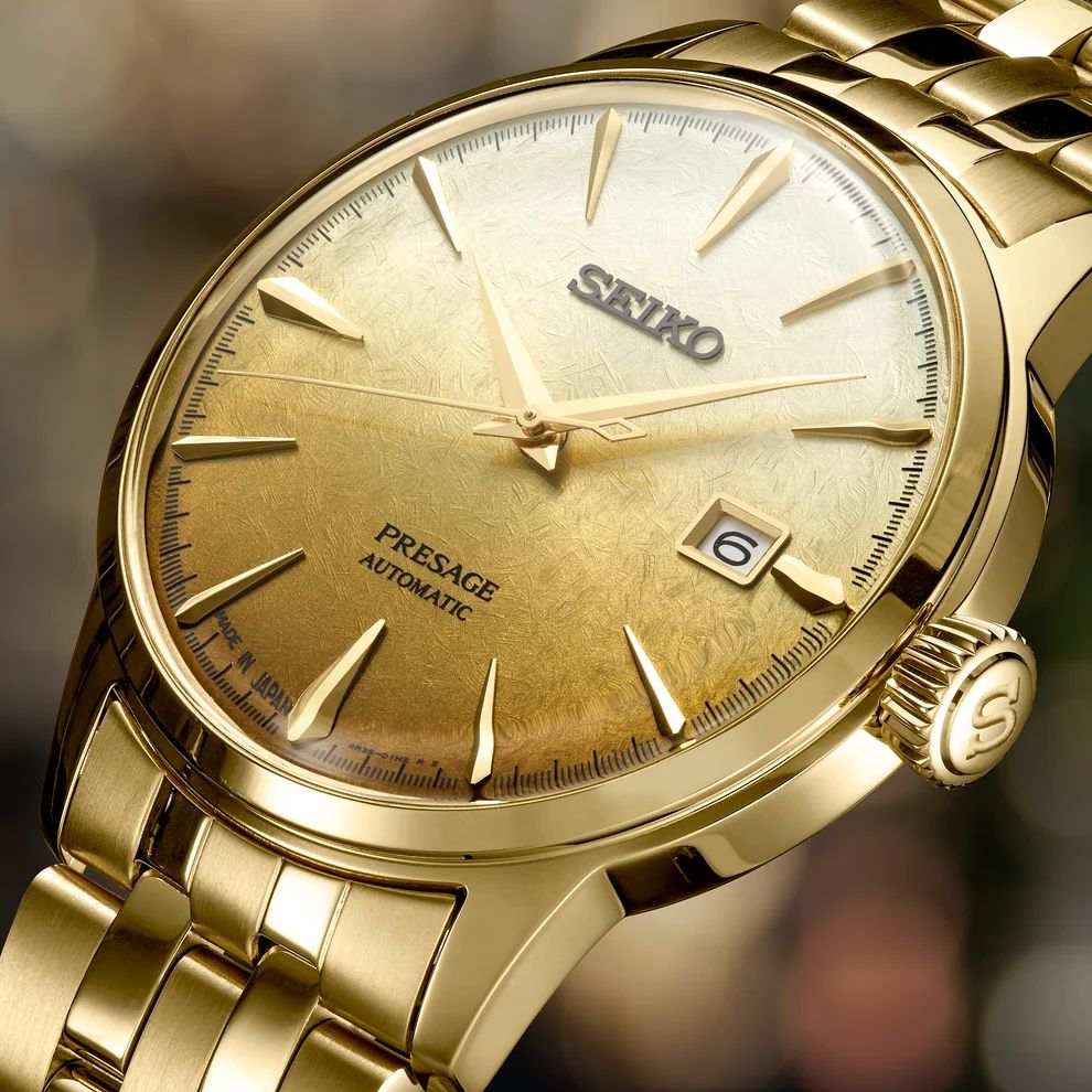 Seiko Presage Automatic Gold-tone Men's Watch SRPK46 - Image 5