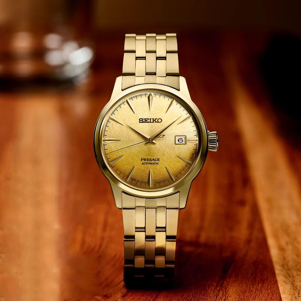 Seiko Presage Automatic Gold-tone Men's Watch SRPK46 - Image 6